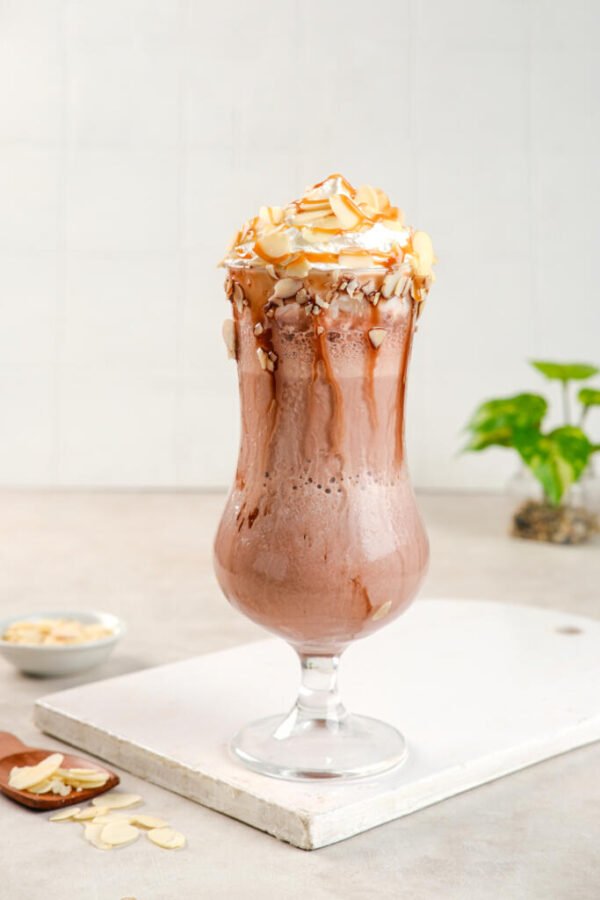 Banana Peanut Choco Frappe